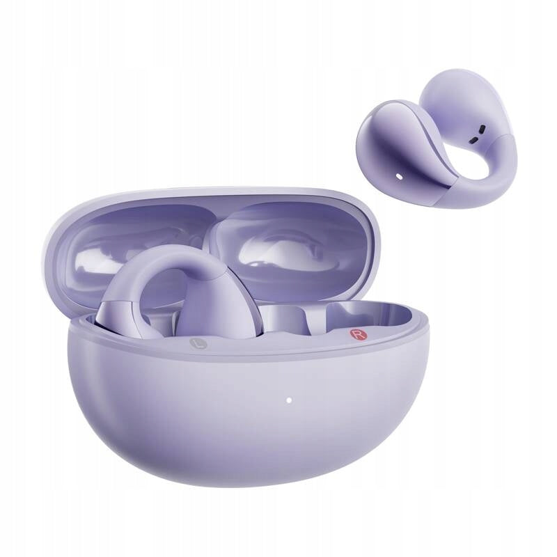 WIRELESS EARBUDS BT 5.4 PURPLE QCY CROSSKY CLIP T33 Packaging status original