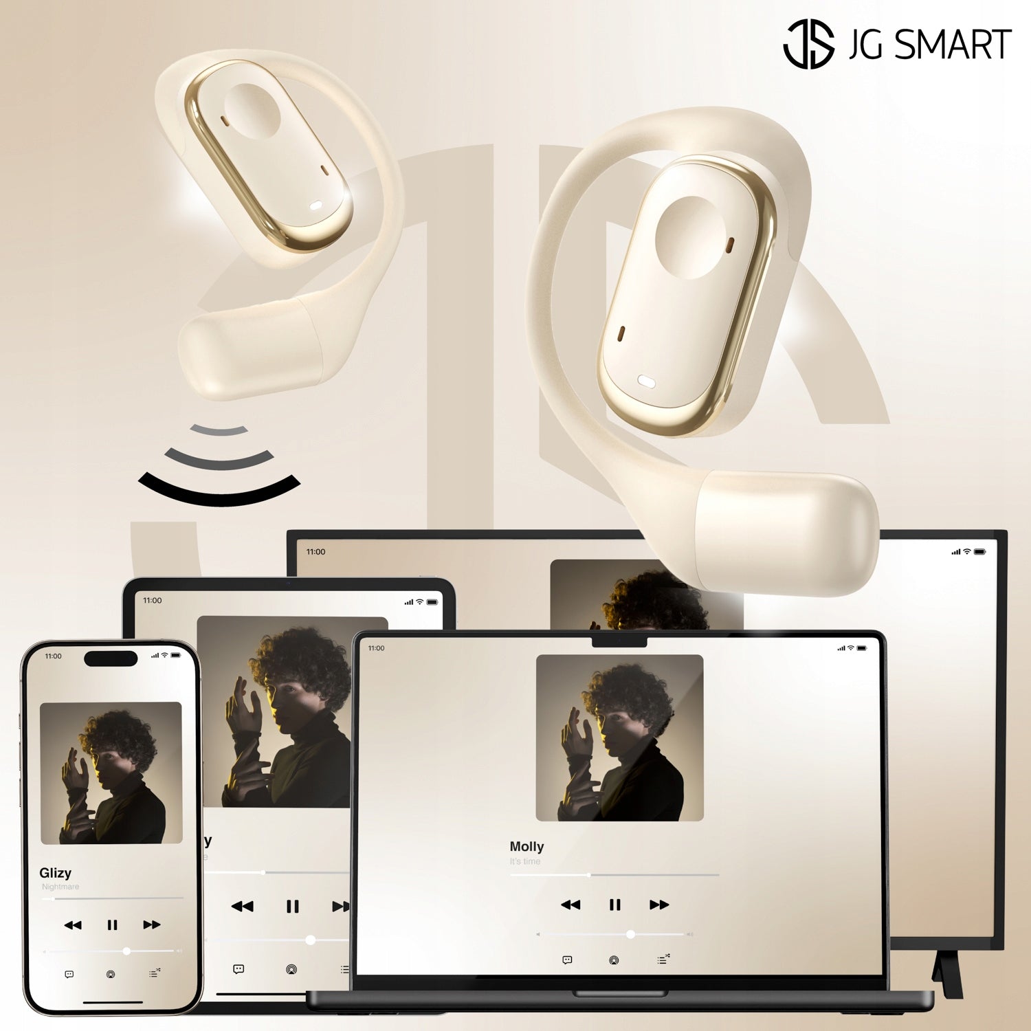 WIRELESS EARBUDS TWS POWERBANK IDEAL FOR RUNNING AND CYCLING Manufacturer code Słuchawki bezprzewodowe JGS-Y30 ENC