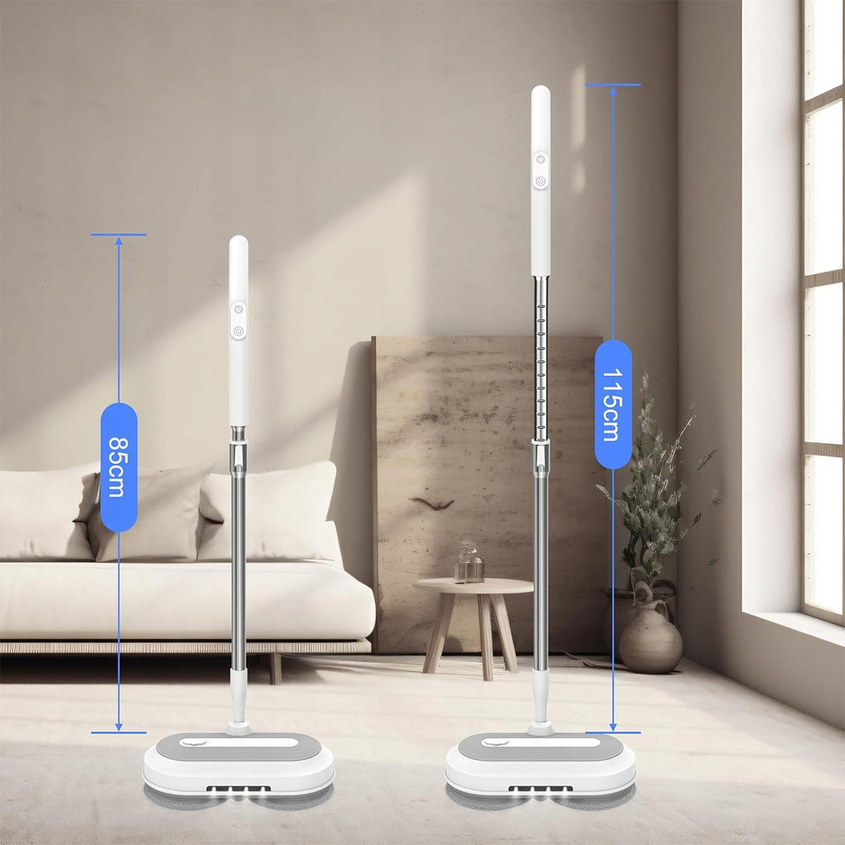 WIRELESS ELECTRIC MOP ROTARY MOP SET WASHER SET Type steam mop