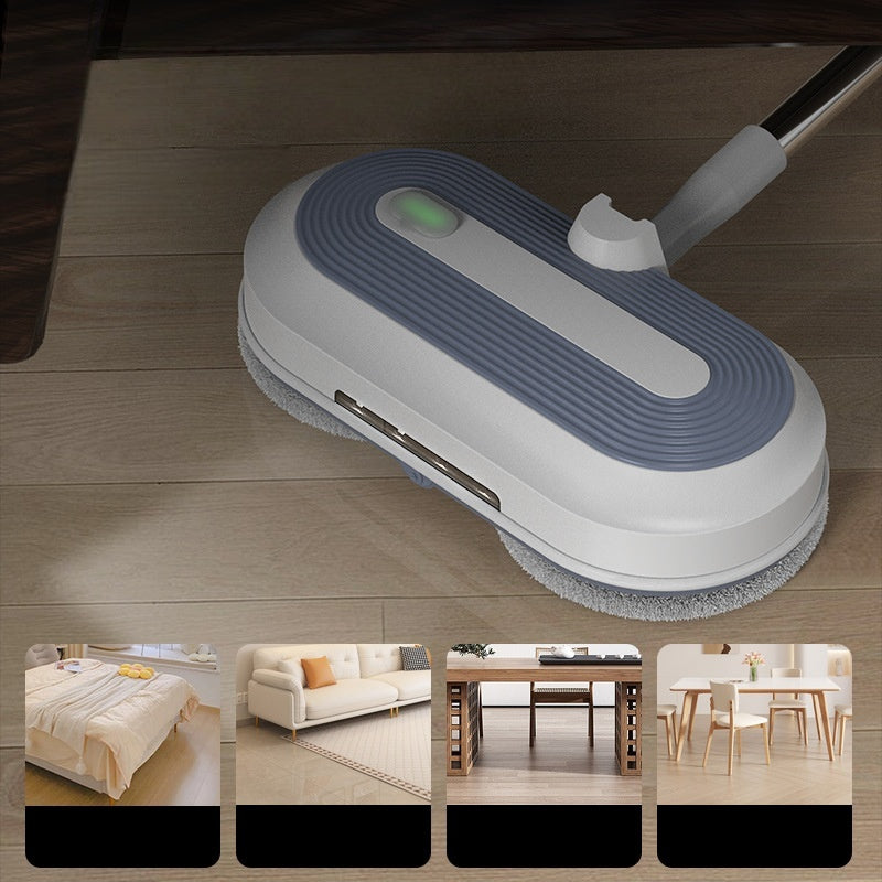WIRELESS ELECTRIC MOP SET ROTARY MOP WASHER FOR WINDOWS+6MOPS Brand Teesa
