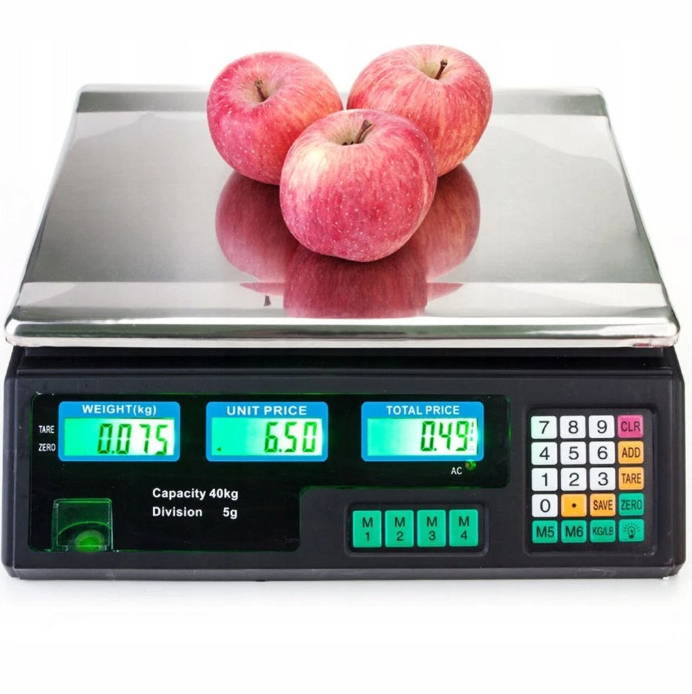 WIRELESS ELECTRIC SCALE SHOP GASTRONOMIC LCD 40KG BATTERY Manufacturer code 6900384404200