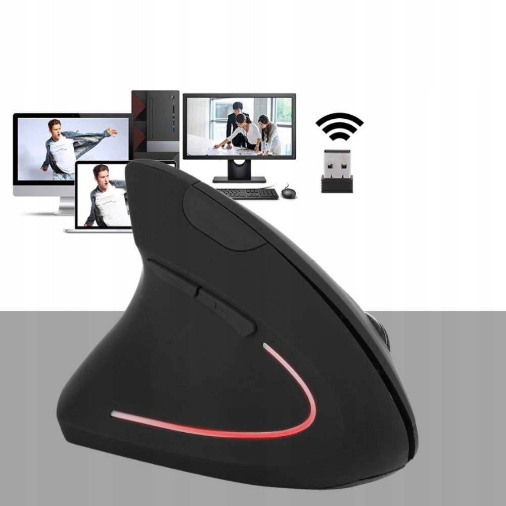 WIRELESS ERGONOMIC VERTICAL MOUSE QUIET COMPUTER Packaging status original