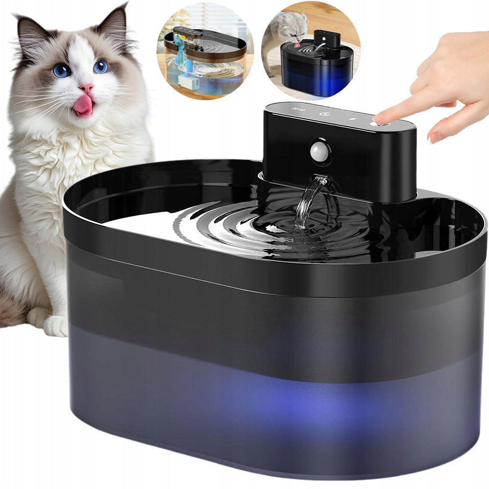 WIRELESS FOUNTAIN 2600MAH USB FOR PETS WITH MOTION SENSOR