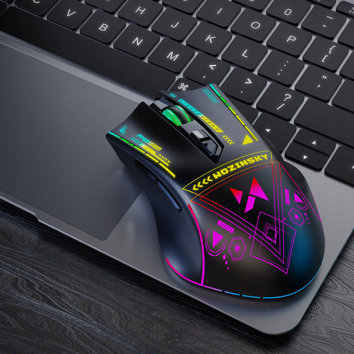 WIRELESS GAMING MOUSE OPTICAL 3200 DPI GAMING MOUSE RGB Packaging status original