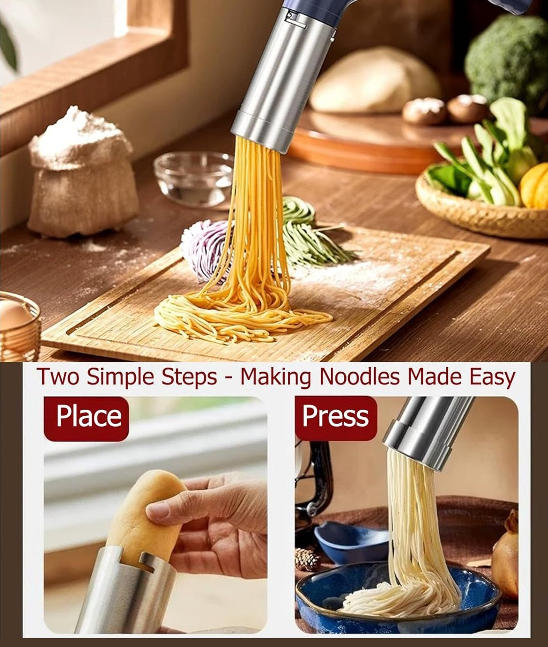WIRELESS HANDHELD ELECTRIC BEAR 5 IN 1 PASTA MACHINE Brand no brand