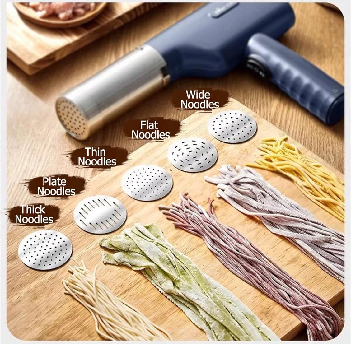 WIRELESS HANDHELD ELECTRIC BEAR 5 IN 1 PASTA MACHINE Manufacturer code b70Does not apply