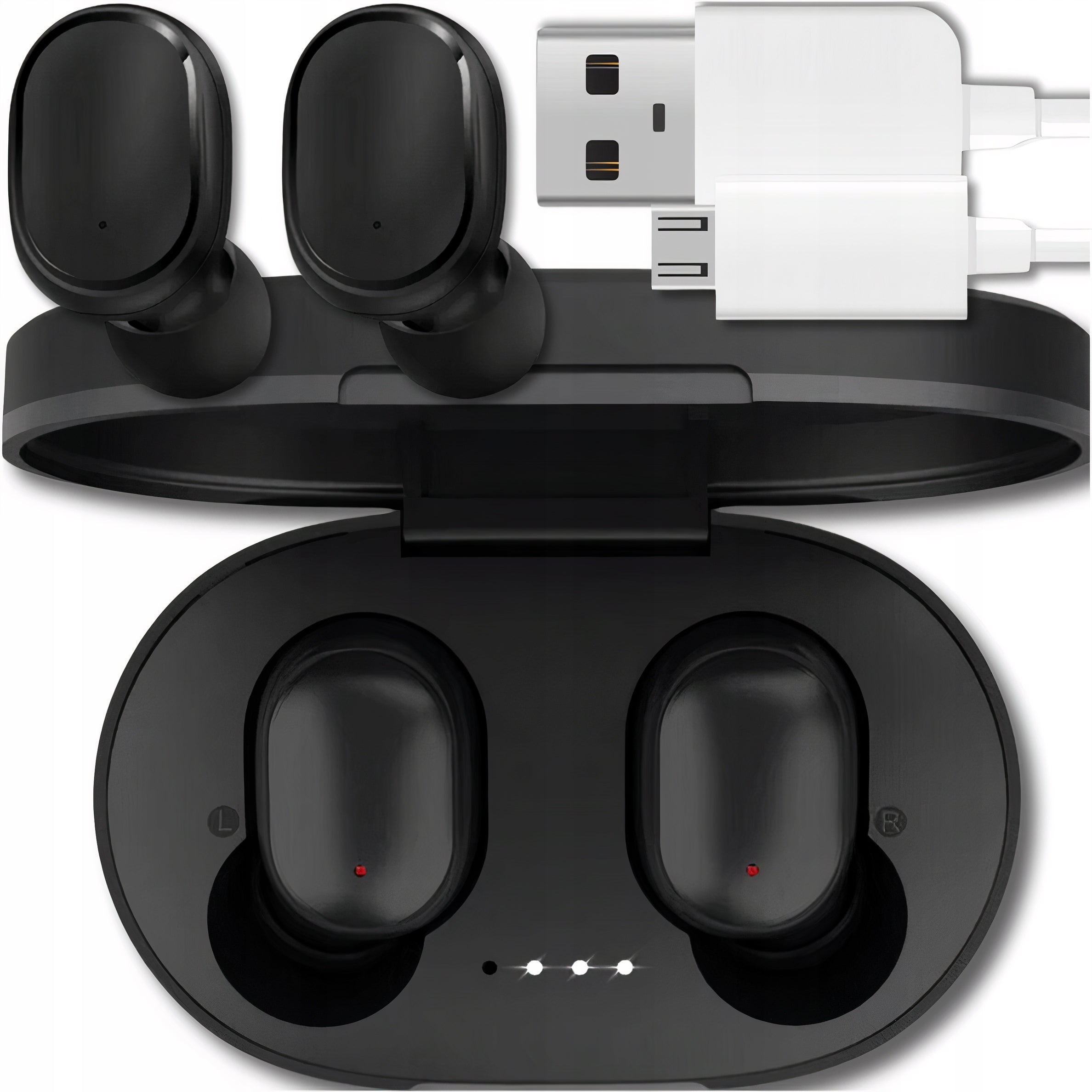 WIRELESS HEADPHONES AIRDOTS EARBUDS NEW MODEL + POWERBANK MICROPHONE