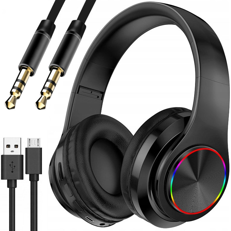 WIRELESS HEADPHONES B39 BLUETOOTH MICROPHONE RGB