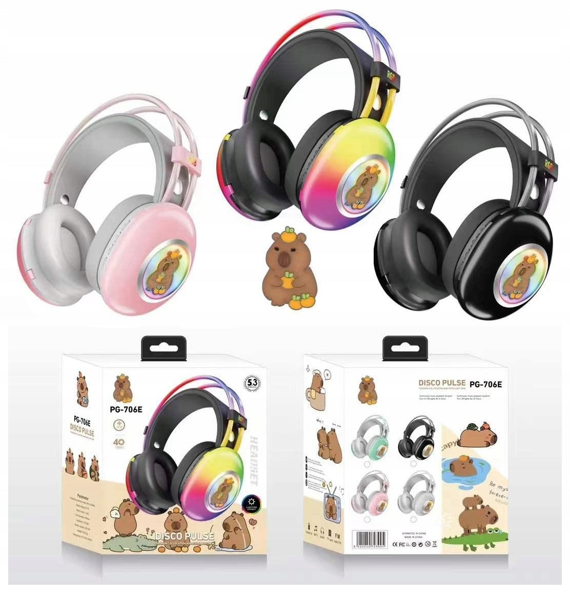 WIRELESS HEADPHONES FOR BABY BLUETOOTH ON-EAR CAPYBARA BLUETOOTH Manufacturer code Q-664877587