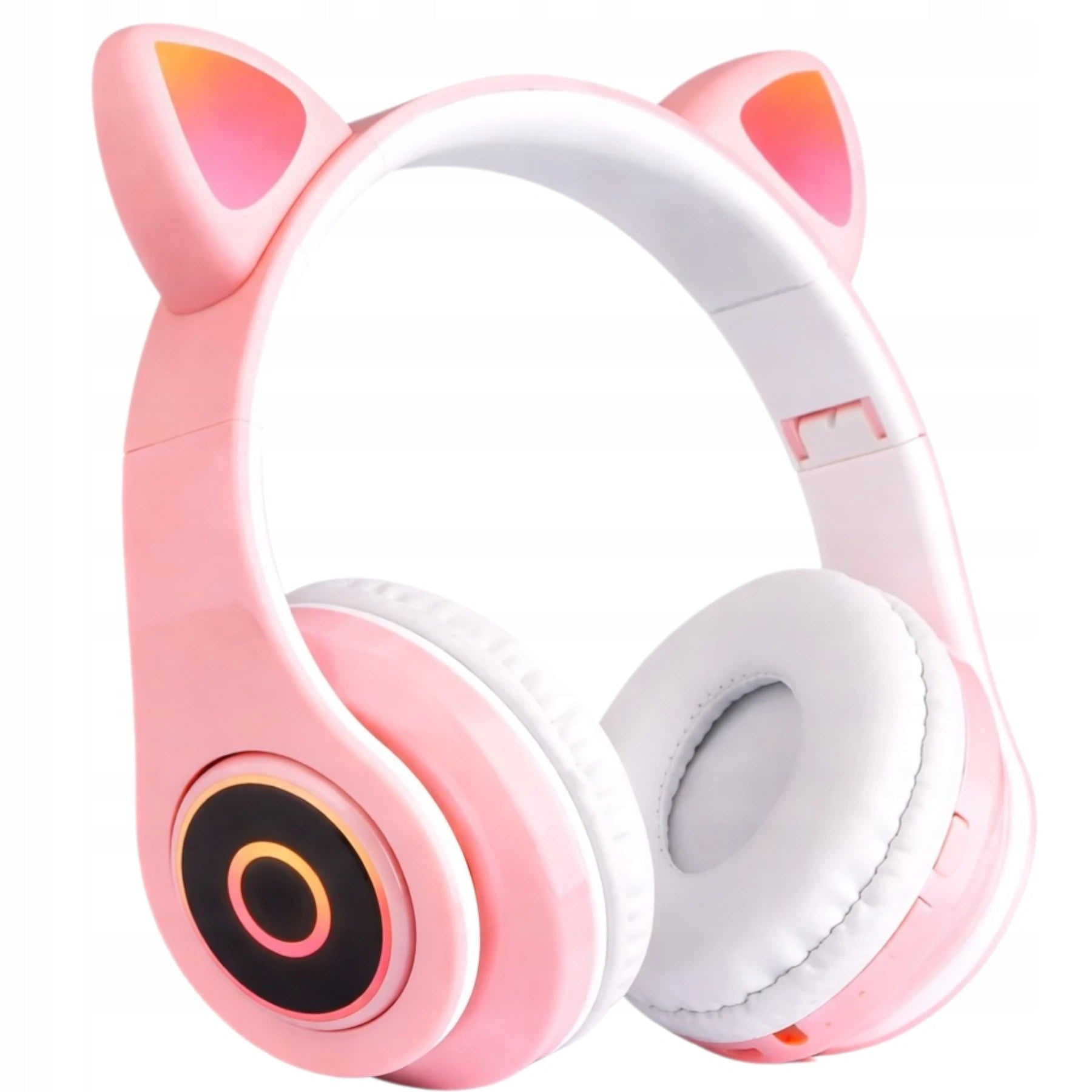 WIRELESS HEADPHONES FOR CHILDREN WITH MICROPHONE CAT EARS LED PINK B39 Model other
