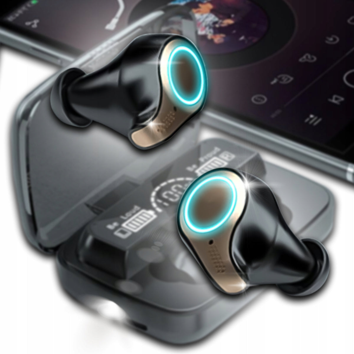 WIRELESS HEADPHONES FOR LAPTOP TRAVEL POWERBOX IN-EAR Bluetooth 5.1