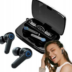 WIRELESS HEADPHONES FOR RUNNING EARBUDS M19 BLUETOOTH POWERBANK CASE