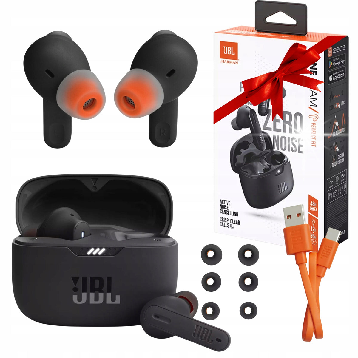 WIRELESS HEADPHONES JBL TUNE 230NC BLUETOOTH ANC IN-EAR 4 MICROPHONES