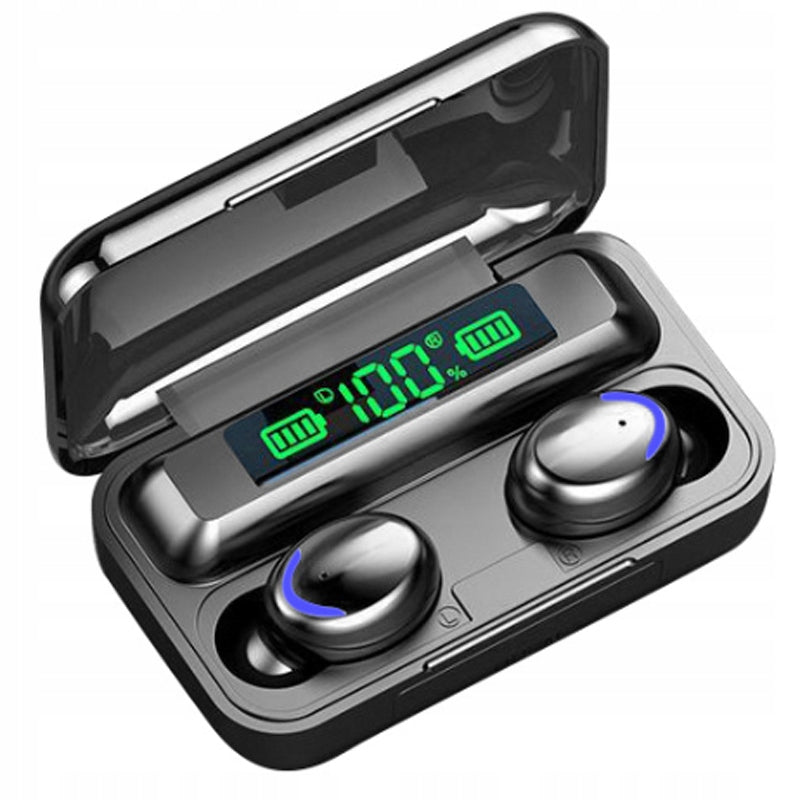 WIRELESS HEADPHONES + POWERBANK LED CALLS