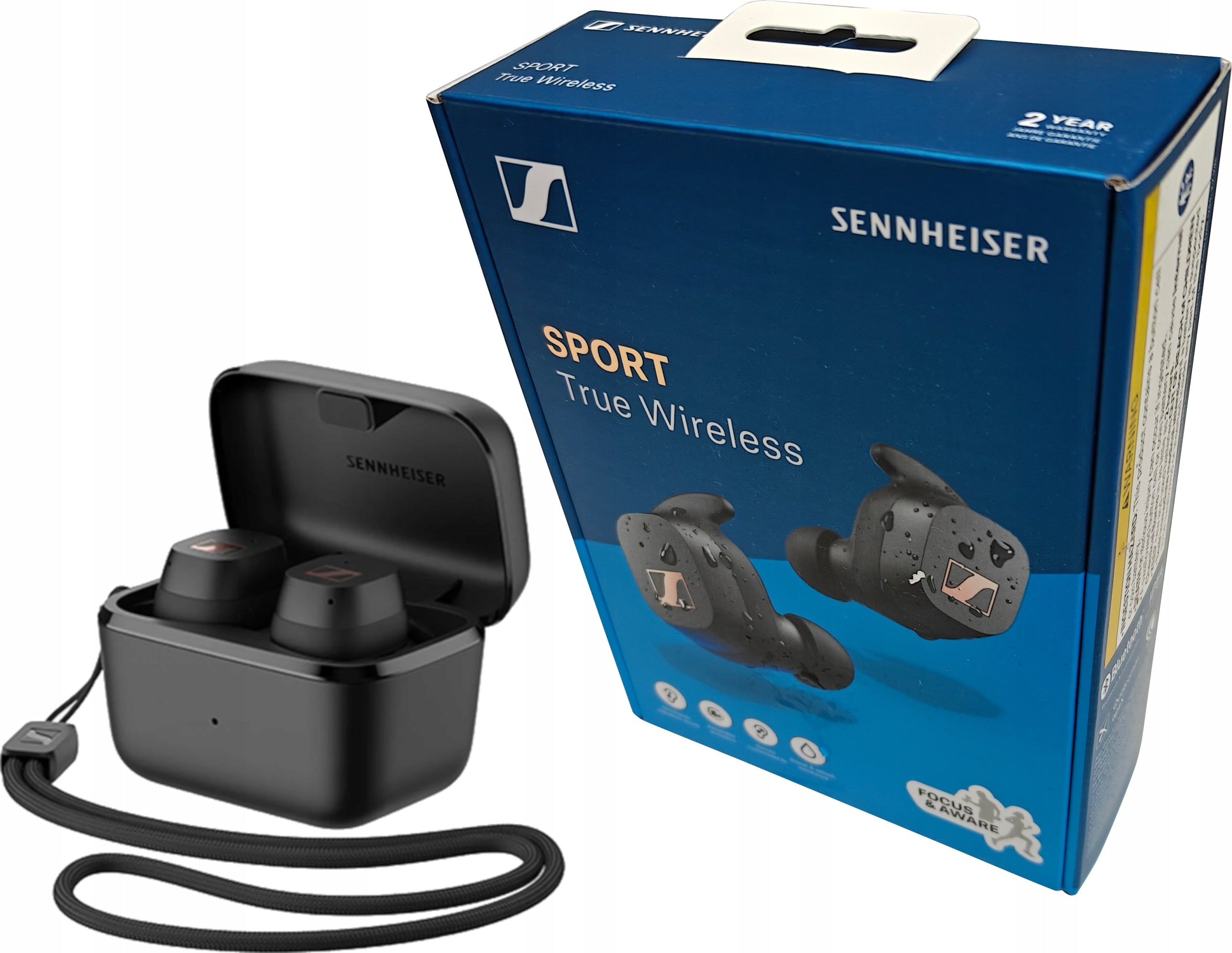 WIRELESS HEADPHONES SENNHEISER SPORT TRUE WIRELESS IN-EAR BLACK
