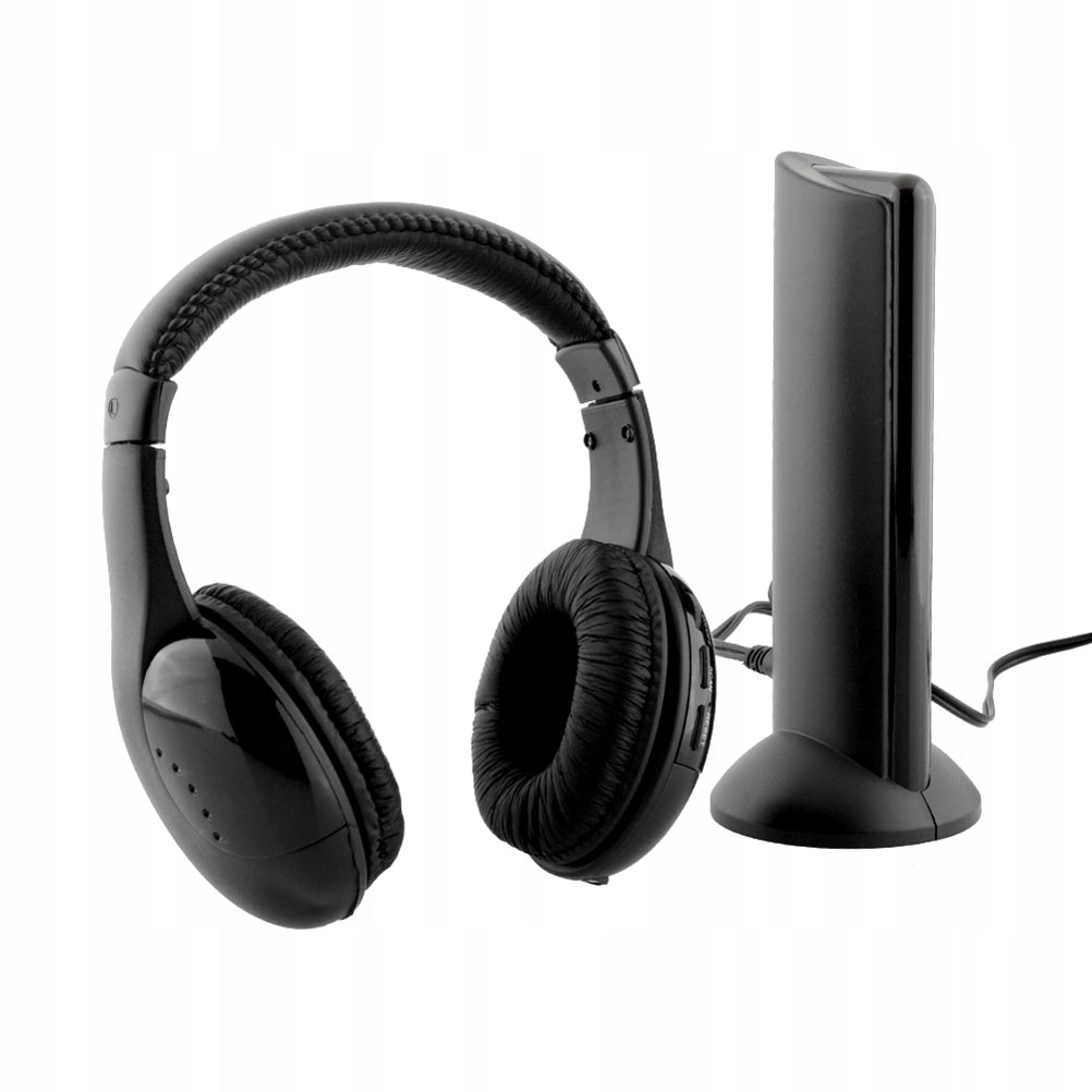 WIRELESS HEADPHONES WITH MICROPHONE AND FM RADIO FOR TV (TV)