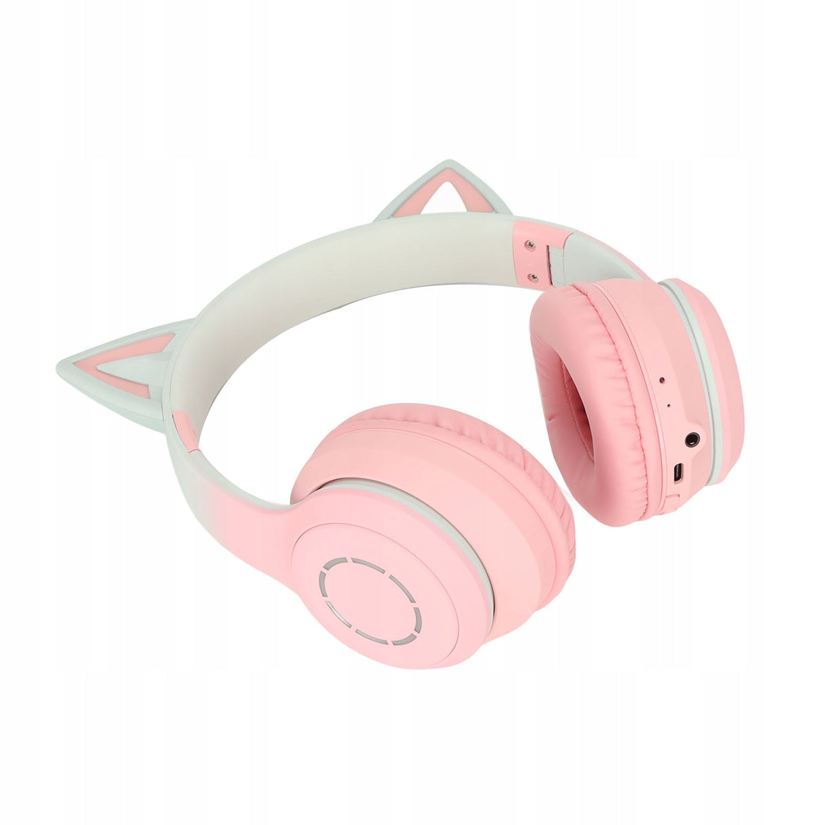 WIRELESS HEADPHONES WITH MICROPHONE CAT EARS LED FOR KIDS Packaging status original