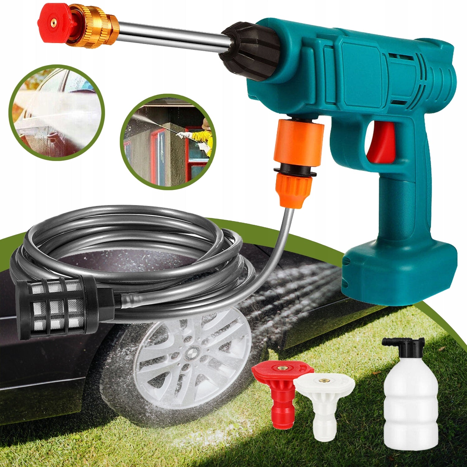 WIRELESS HIGH PRESSURE WASHER, WATER PRESSURE WASHER 1904P