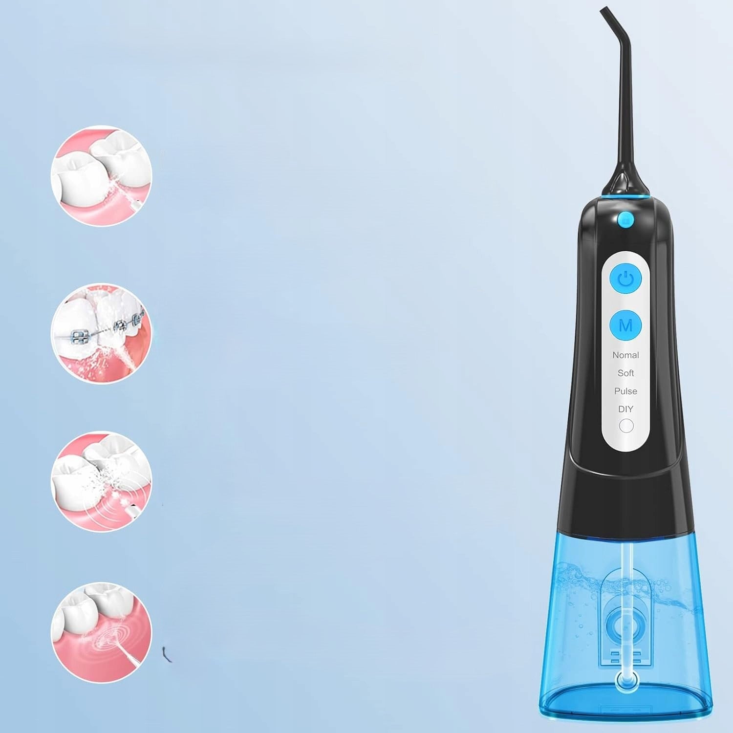 WIRELESS IRRIGATOR FOR TEETH WATERPROOF 300ML SURFOU Manufacturer code YXY-801