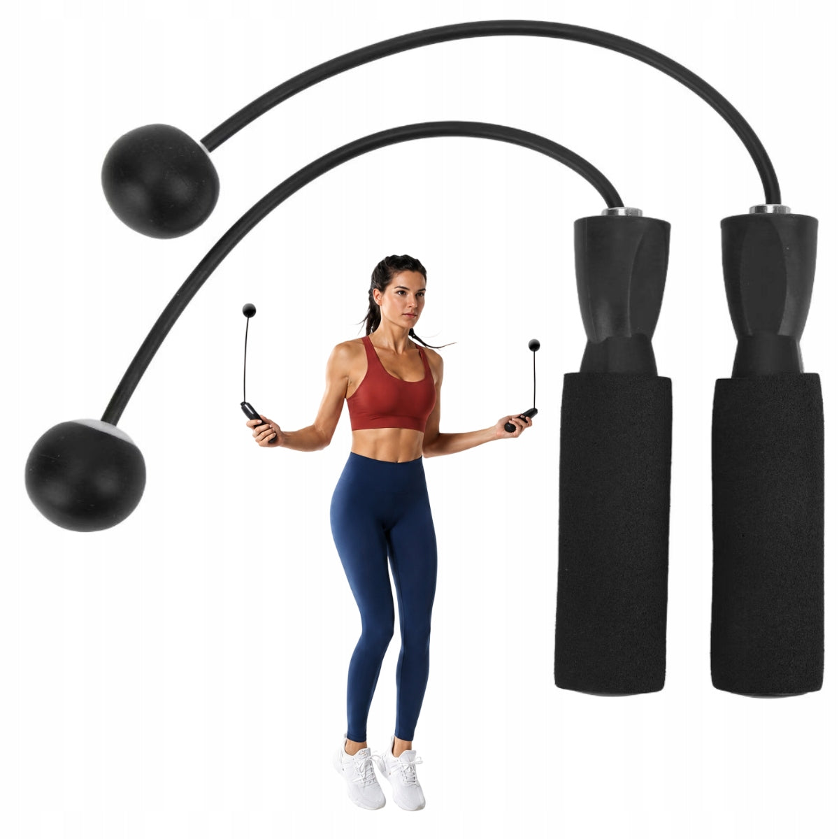 WIRELESS JUMP ROPE WITH BALLS WEIGHTED NON-SLIP PROFESSIONAL