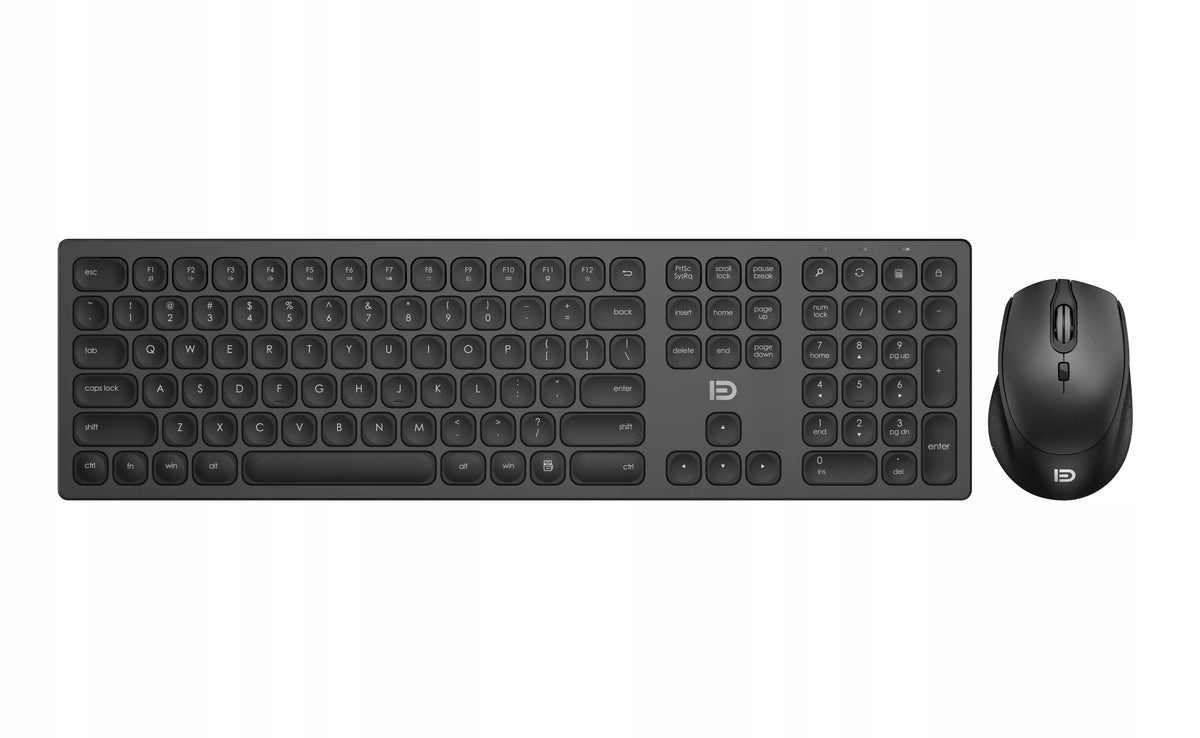 WIRELESS KEYBOARD AND MOUSE USB BLACK SET