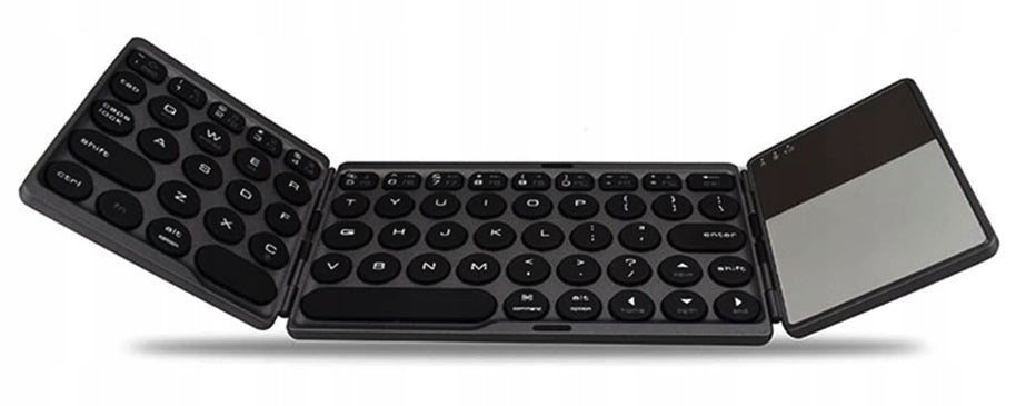 WIRELESS KEYBOARD BLUETOOTH TOUCHPAD FOLDABLE HANDHELD TRAVEL