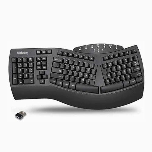 WIRELESS KEYBOARD ERGONOMIC BROKEN BLUETOOTH 2 4G FOR PROGRAMMER