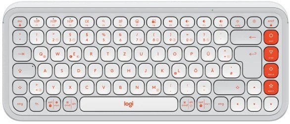 WIRELESS KEYBOARD LOGITECH POP ICON KEYS WHITE