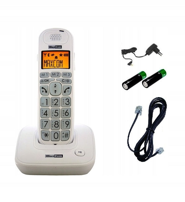 WIRELESS LANDLINE PHONE MC6800 White Brand Maxcom