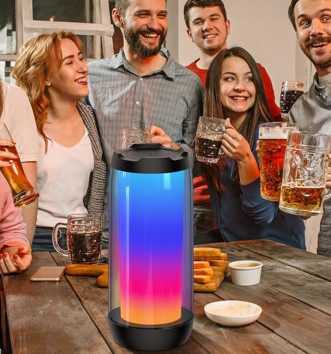 WIRELESS LED BLUETOOTH SPEAKER RADIO FM CHARGE BASS USB CARD SD AUX Manufacturer code BNT_GŁOŚNIK_BEZPRZEWODOWY