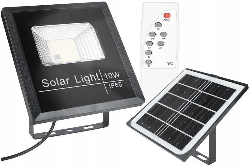 WIRELESS LED FLOODLIGHT HALOGEN SOLAR LAMP DUSK SENSOR REMOTE CONTROL Packaging status original