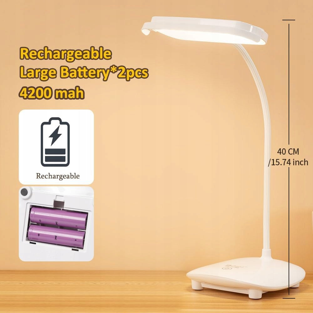 WIRELESS LED READING LAMP TOUCH 2400MAH 6 BRIGHTNESS Packaging status original