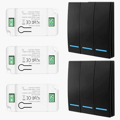 WIRELESS LIGHT SWITCH RF 433 MHZ RADIO 230V RANGE 100M