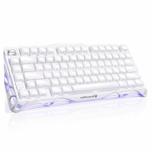 WIRELESS MECHANICAL GAMING KEYBOARD 75% ALUMINUM WHITE