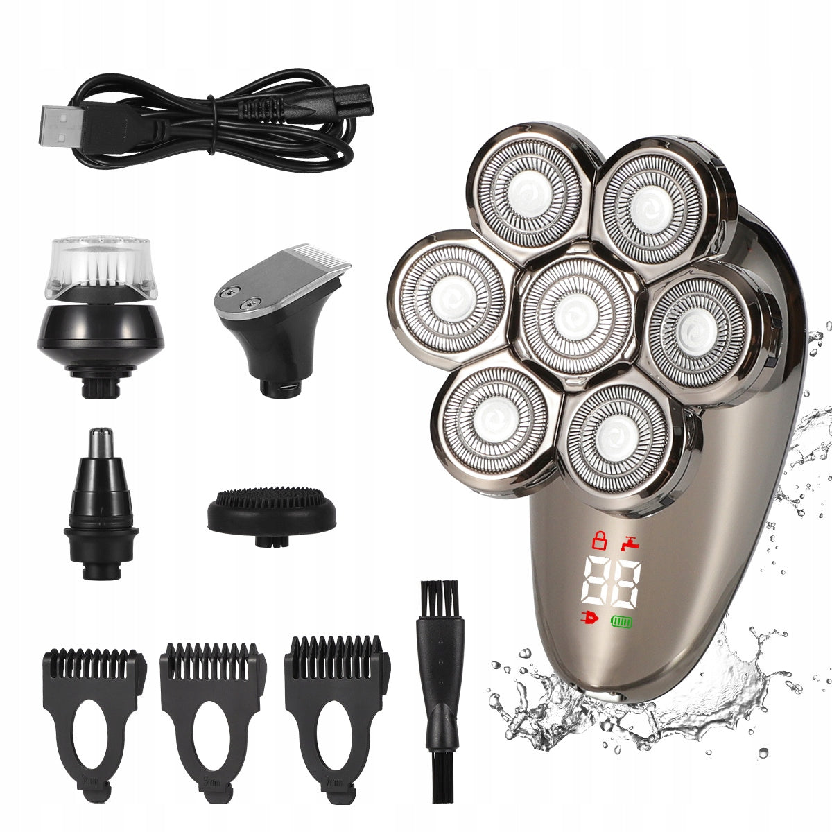 WIRELESS MEN'S SHAVER FACIAL HAIR RAZOR Brand no brand
