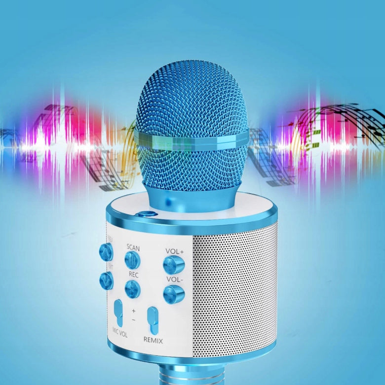 WIRELESS MICROPHONE FOR KIDS KARAOKE BLUETOOTH SPEAKER FOR USB GIFT Packaging status original
