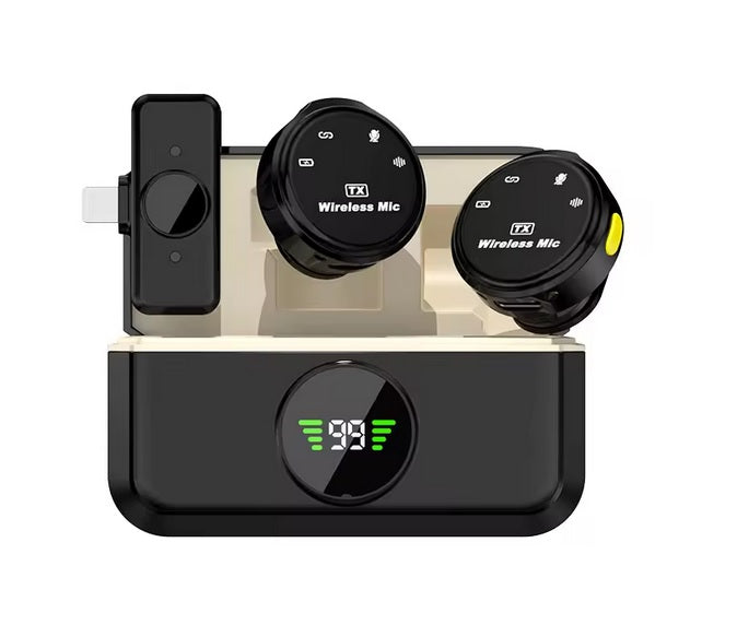 WIRELESS MICROPHONE KIT for iPHONE PORTABLE MINI MICROPHONE Q8