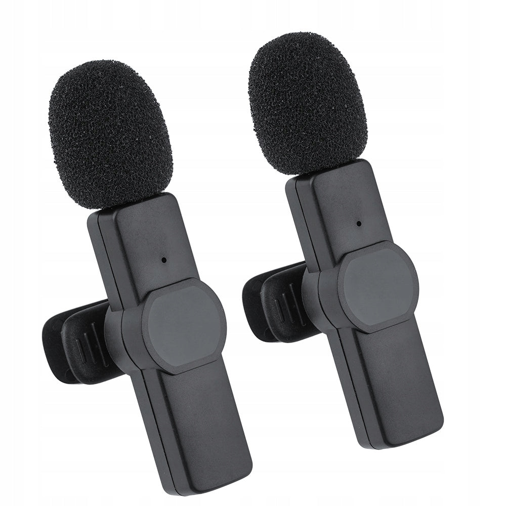 WIRELESS MICROPHONE, MINI, NOISE CANCELLING, COMPATIBLE WITH SMARTPHONE Batteries included no