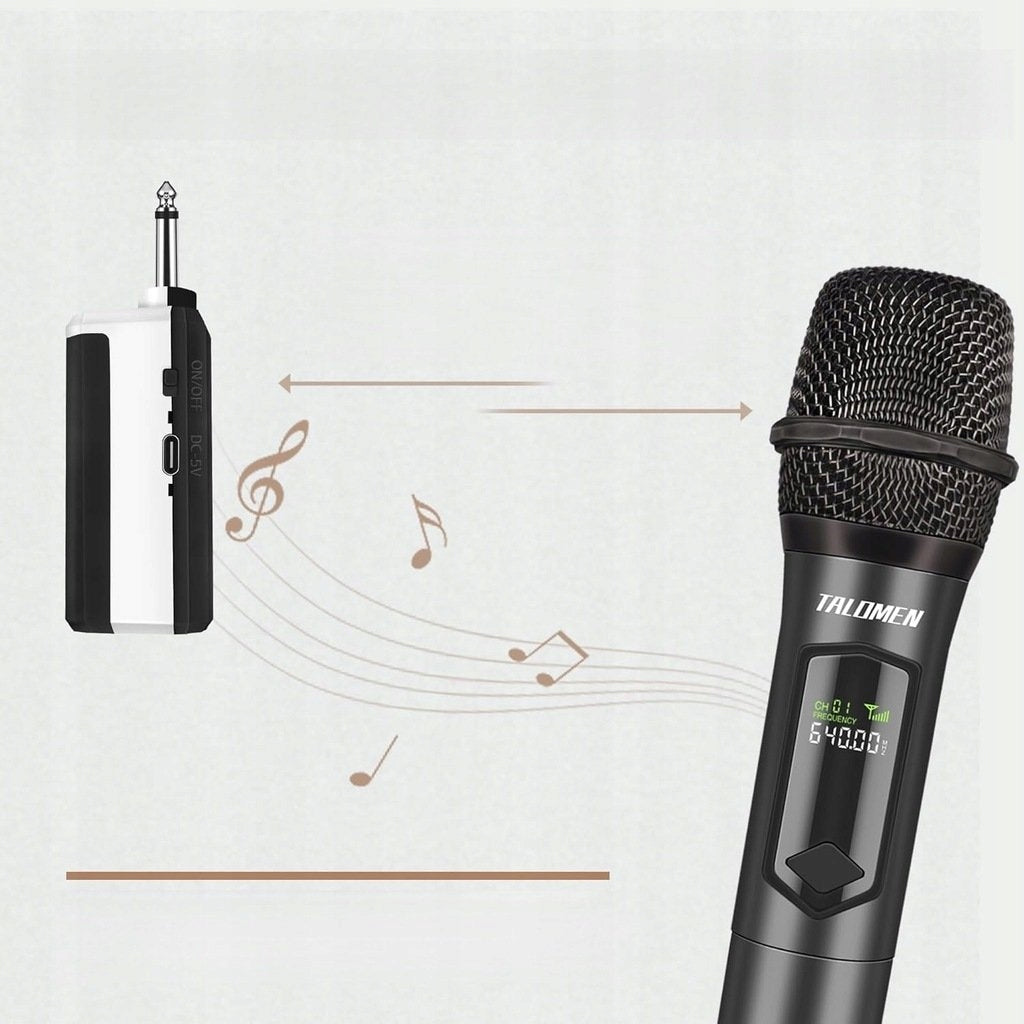 WIRELESS MICROPHONE TALOMEN K60 AUDIO 2,4 GHZ KARAOKE STUDIO CONCERT Packaging status original