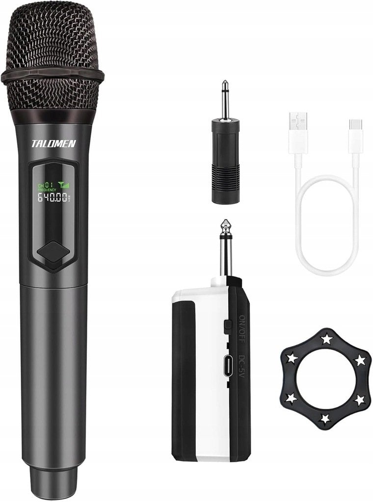 WIRELESS MICROPHONE TALOMEN K60 AUDIO 2,4 GHZ KARAOKE STUDIO CONCERT