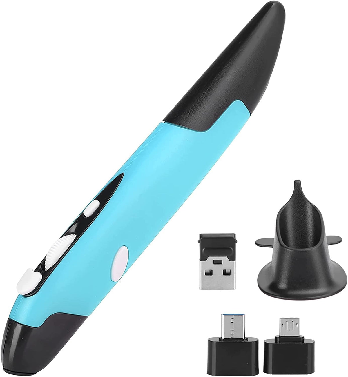 WIRELESS MOUSE 2.4G ERGONOMIC PEN 4 BUTTONS ADJUSTABLE DPI