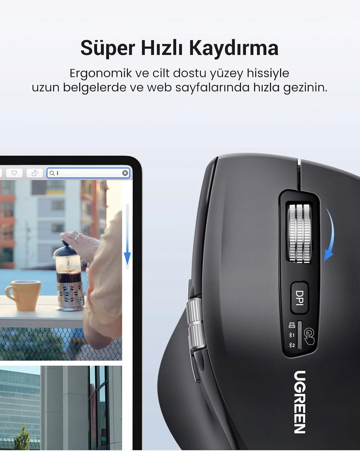 WIRELESS MOUSE 2,4GHZ BLUETOOTH ERGONOMIC QUIET 10M Manufacturer code MYSZ BEZPRZEWODOWA BLUETOOTH 2.4 GHZ ERG