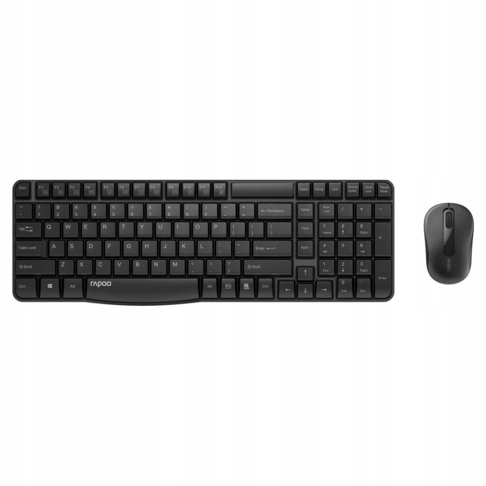 WIRELESS MOUSE AND KEYBOARD SET RAPOO S1800S BLACK