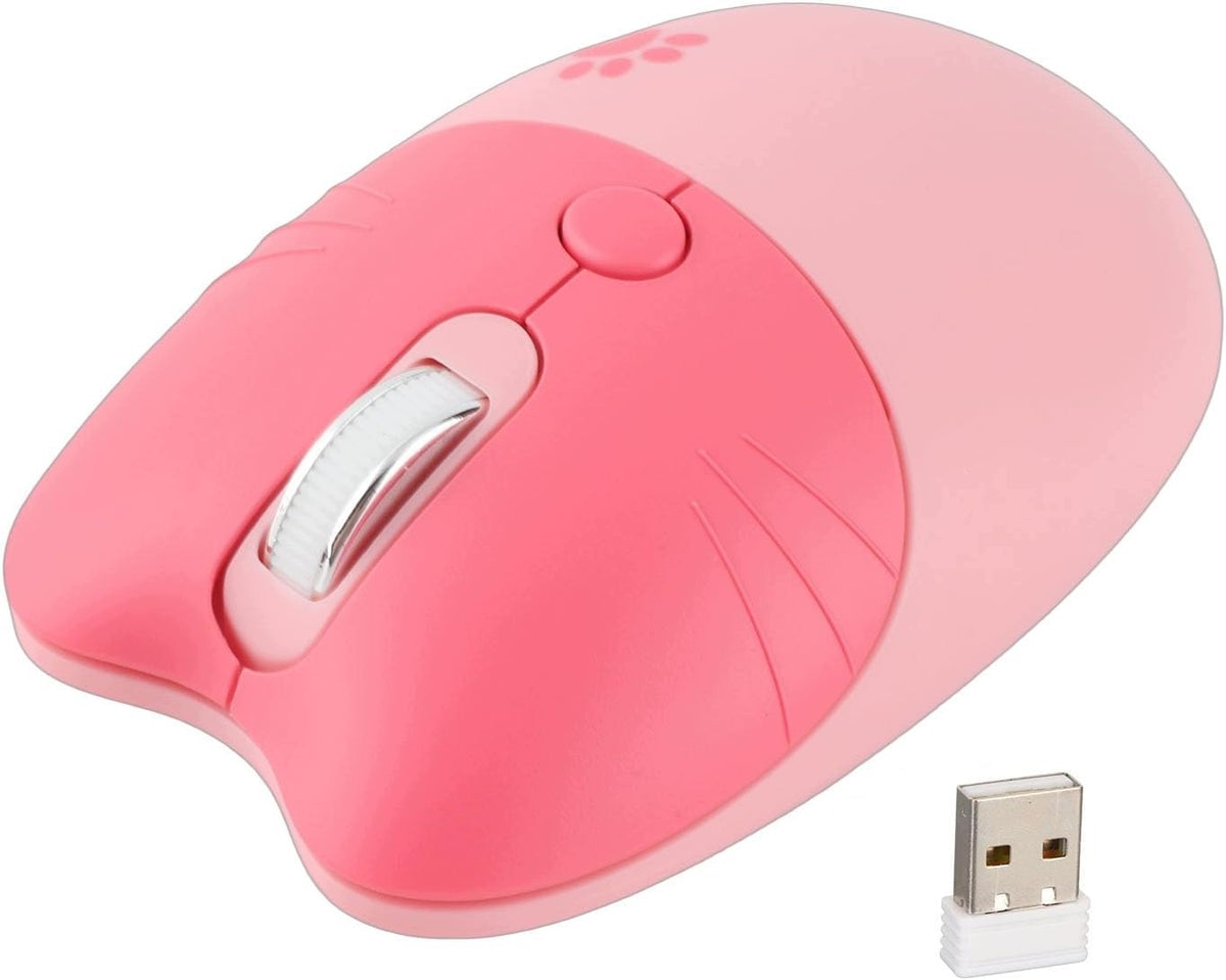 WIRELESS MOUSE CUTE CAT KAWAII QUIET 2,4GHZ USB PINK Manufacturer no brand