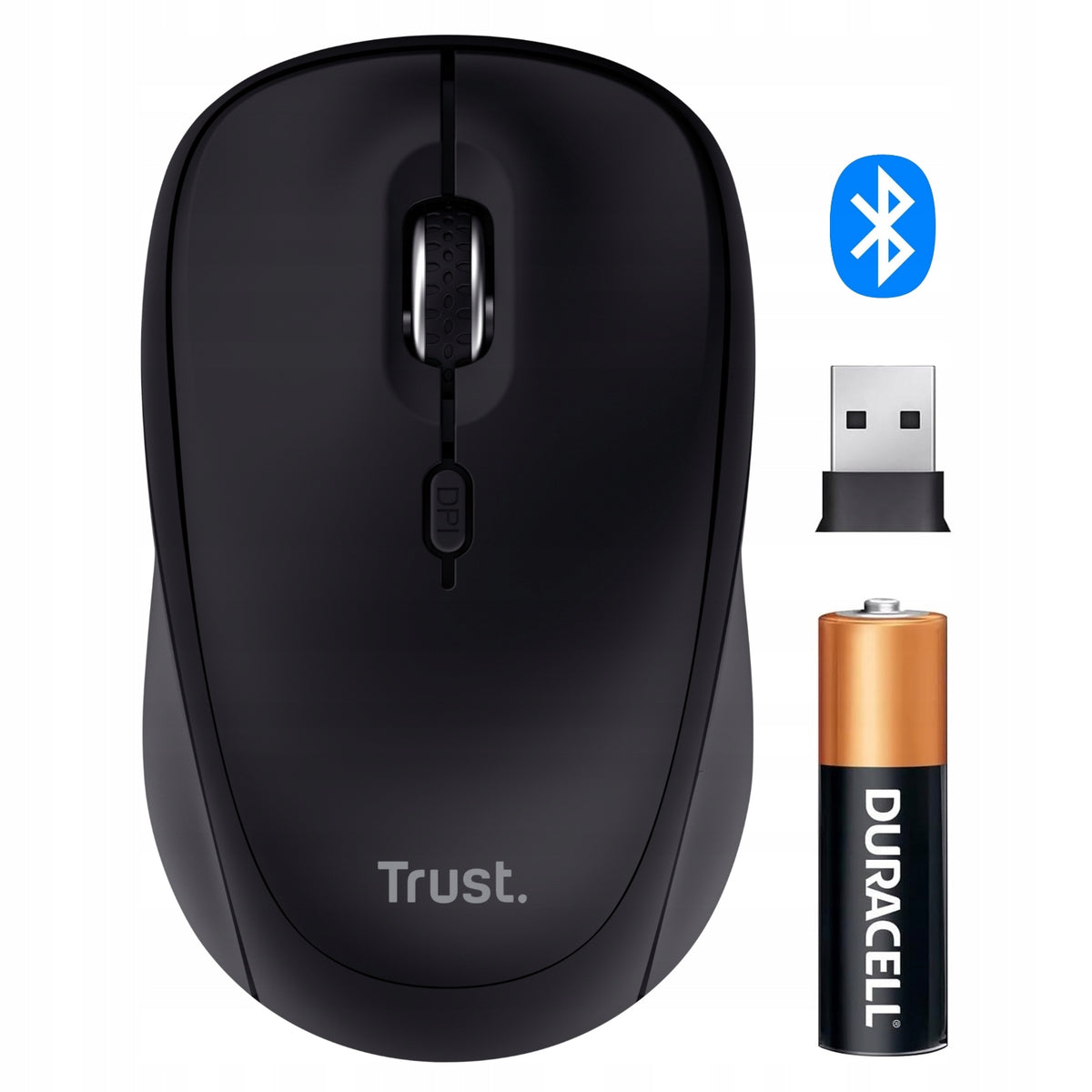 WIRELESS MOUSE FOR BLUETOOTH LAPTOP + 2.4GHz QUIET ECO COMPACT PC