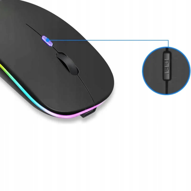 WIRELESS MOUSE FOR LAPTOP COMPUTER PC TV MACBOOK Manufacturer code MYSZ BEZPRZEWODOWA RGB BLUETOOTH