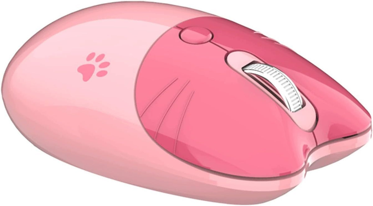 WIRELESS MOUSE KITTEN QUIET 2.4G 1600 DPI PINK