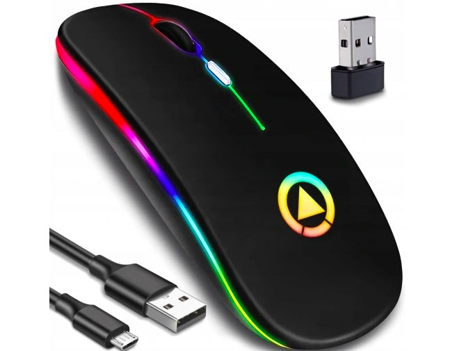 WIRELESS MOUSE LIGHT QUIET SLIM BACKLIT