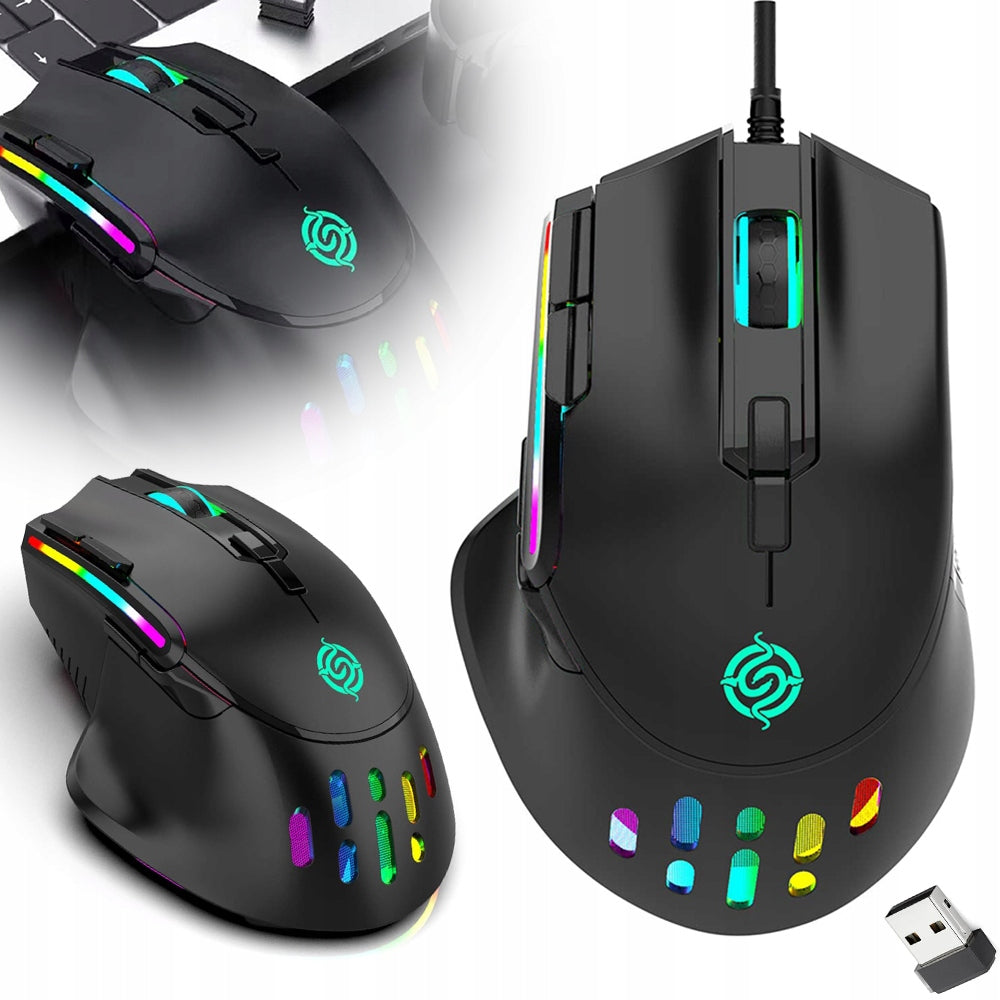 WIRELESS MOUSE OPTICAL GAMING MOUSE USB LAPTOP PC BLACK Manufacturer no brand