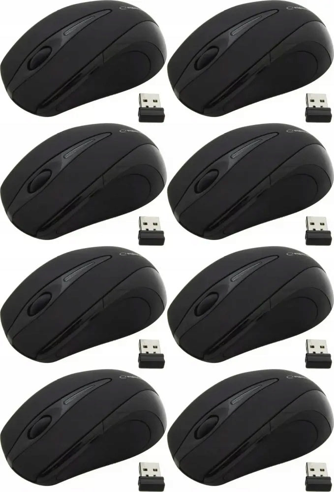 WIRELESS MOUSE OPTICAL MOUSE 2,4GHZ 1000DPI FOR GAMERS TO WORK x8